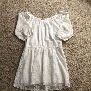 White lace dress